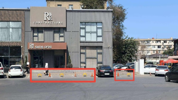  Bakıda məşhur tikinti şirkəti dövlətin yolunu şəxsi parklanmaya çevirib – FOTO