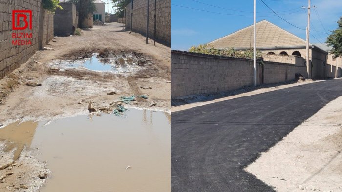  Türkanda BİABIRÇILIQ – İcra nümayəndəsi yalnız yaşadığı küçəni ASFALTLADIB – FOTO/VİDEO